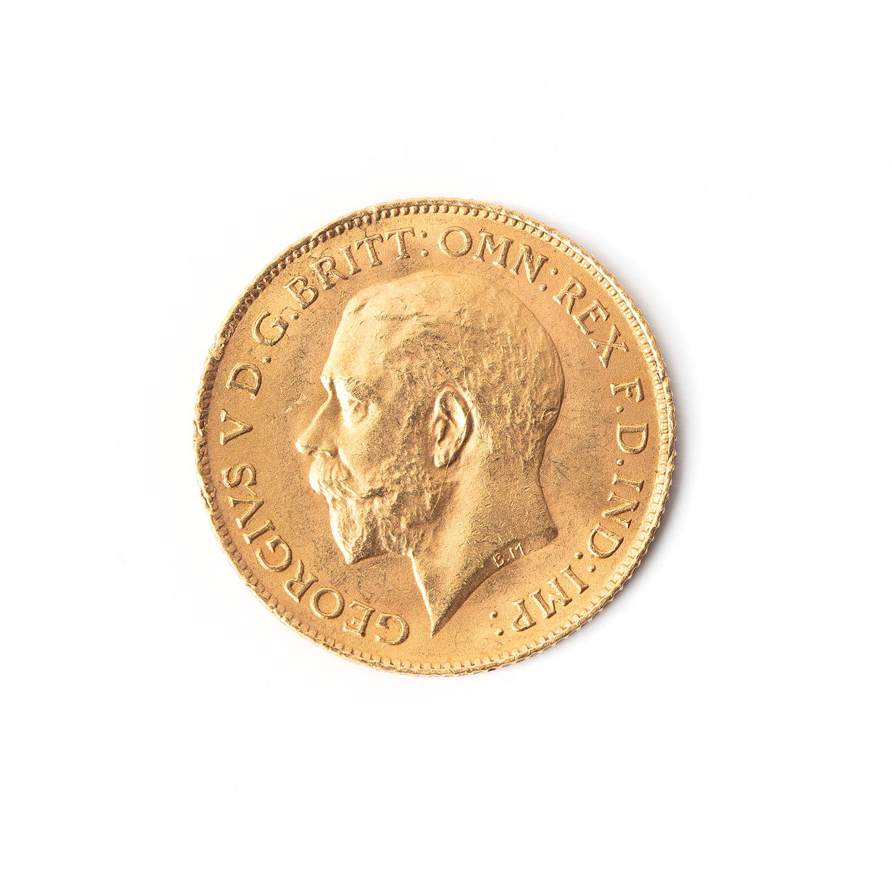 Eine Goldmünze, George V, England 1914.