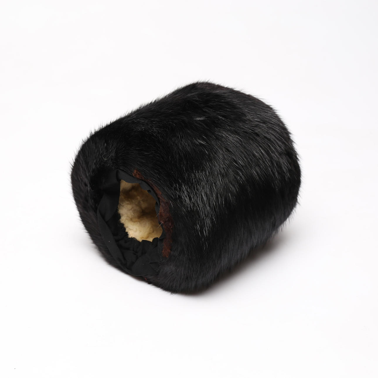 PÄLSMUFF, barnmodell, mink, i ask, tidigt 1900-tal.