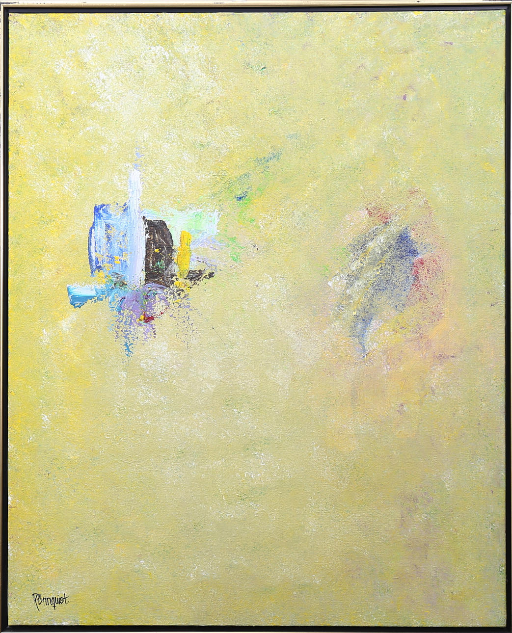 BJÖRN RÖNNQUIST. "Horologium/Pendeluret", akryl på duk, signerad Rönnquist.