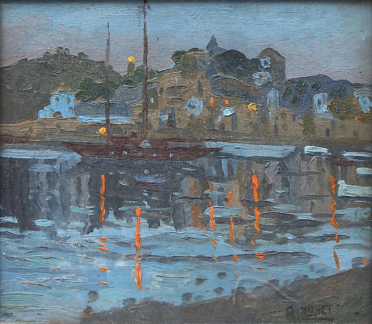 ANTONIO LLOBET (BARCELONA 1919 - 1983). Landschaft.