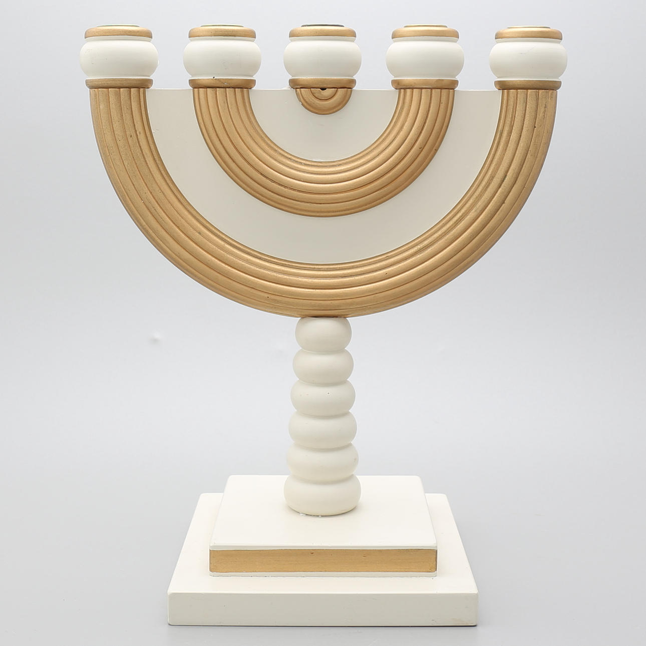 BERGSMANSSTAKE i bemålat trä, femarmad, Sandbergs, Nora Stad.