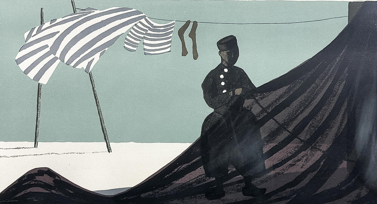 LARS NORRMAN. FARBLITHOGRAFIE, signiert, nummeriert.