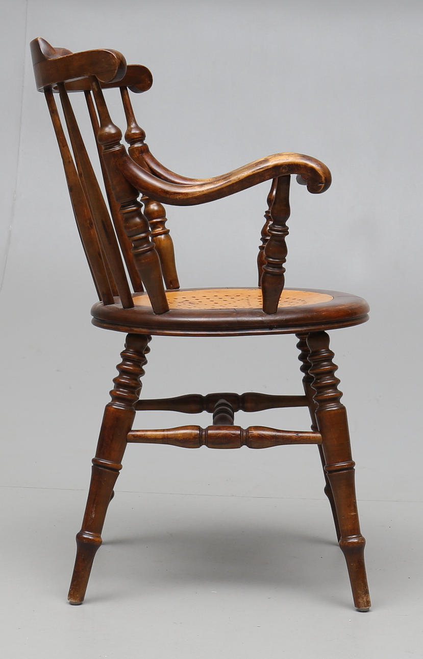 SKRIVSTOL, björk, sekelskifte 1900.