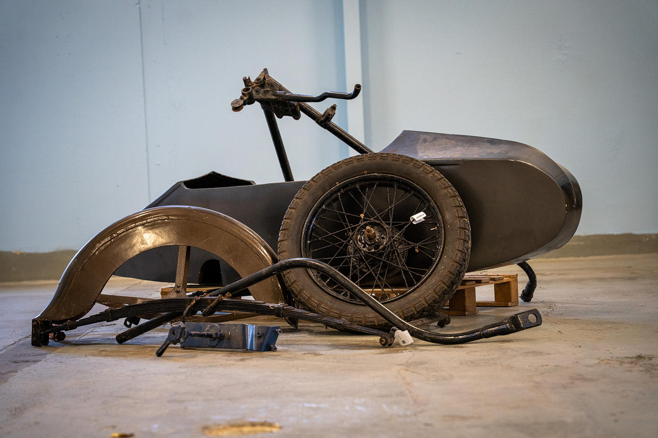 HARLEY-DAVIDSON, sidevogn med chassis, ca. 1941, USA.
