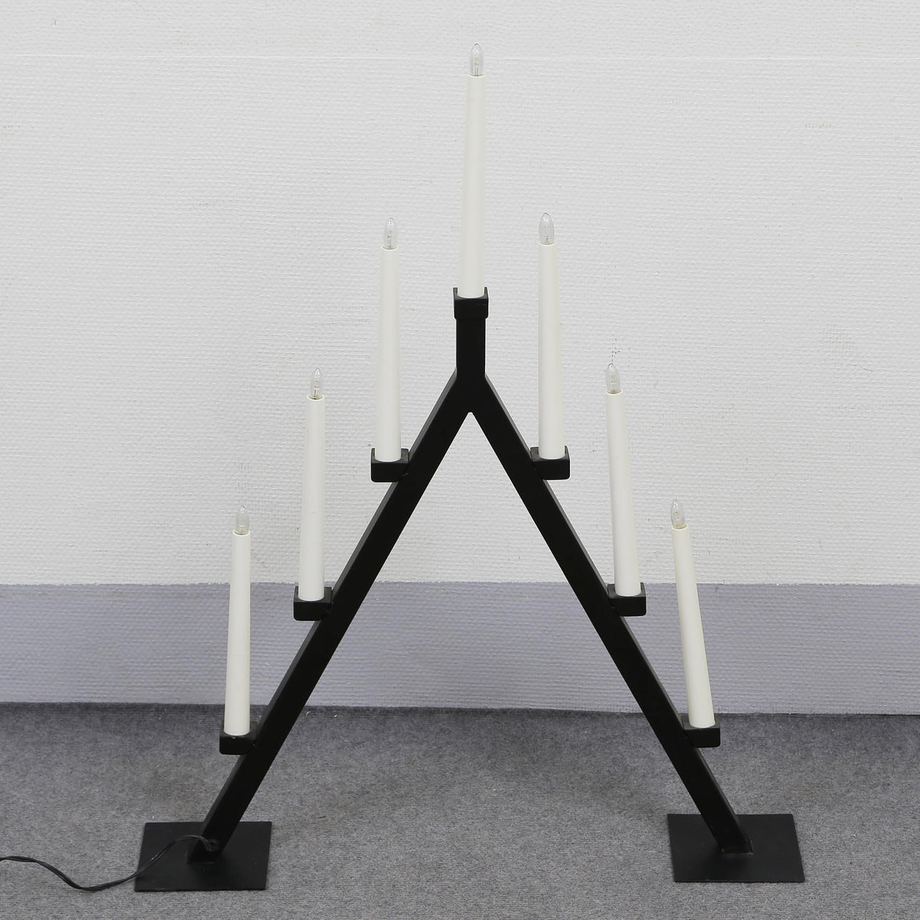 STOR ADVENTSSLJUSSTAKE I METALL, SAMTIDA.