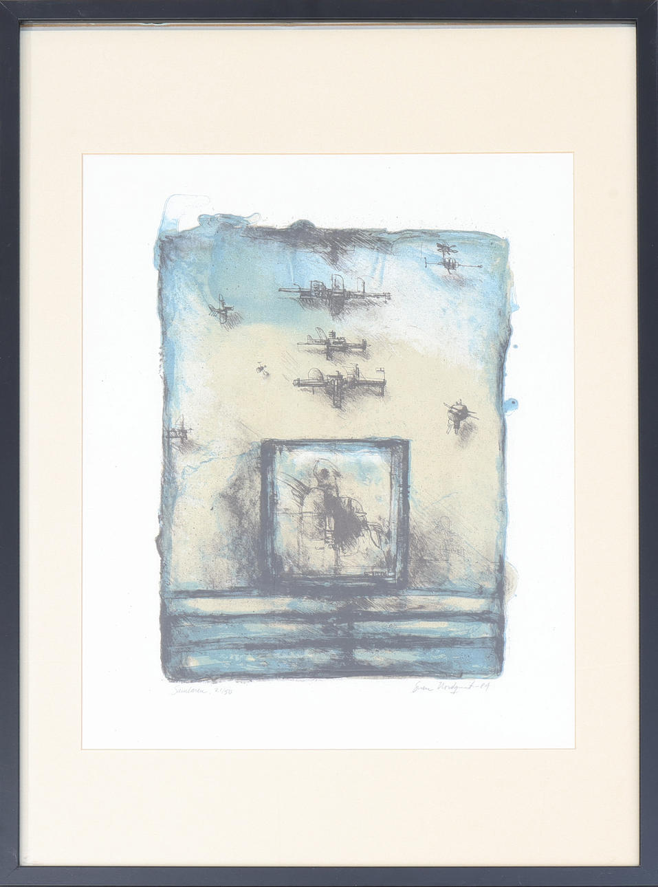 SVEN NORDQVIST. Lithograph, signed, numbered 21/50 and dated -84.