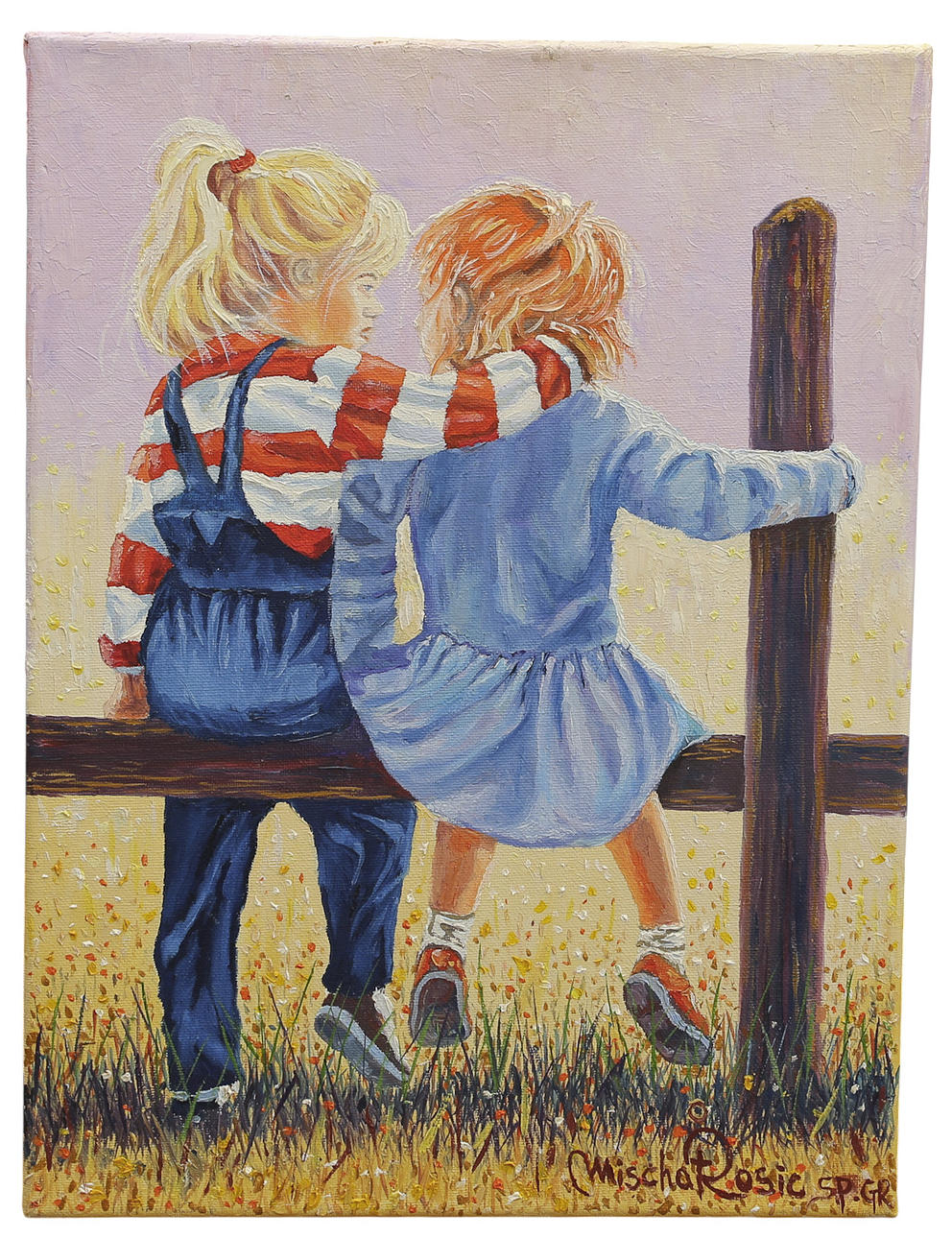 MISCHA ROSIC. Oil on canvas, besttisar, signed.