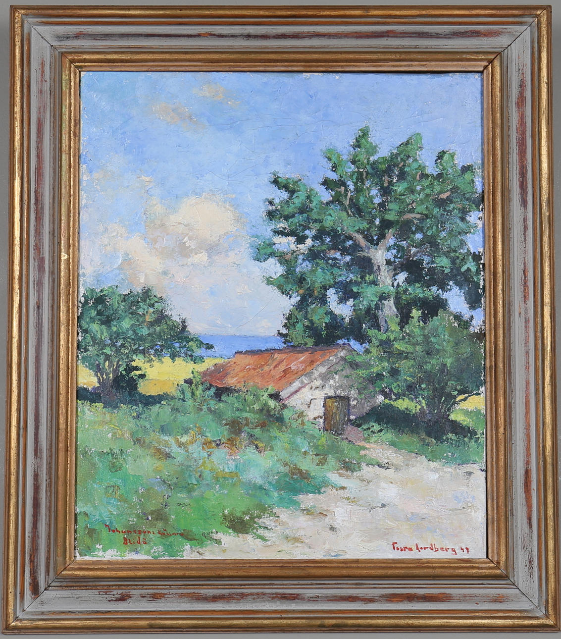 TORSTEN NORDBERG. Landskap, olja på duk, signerad.