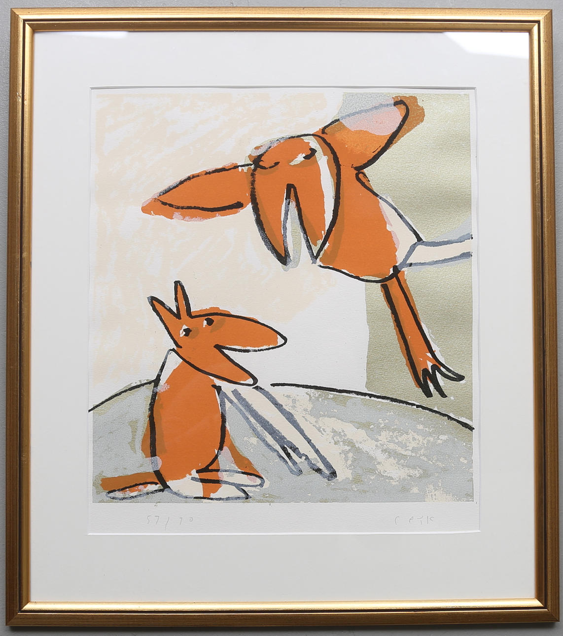 CAMILLA PYK. Färglitografi, signerad och numrerad 57/70.