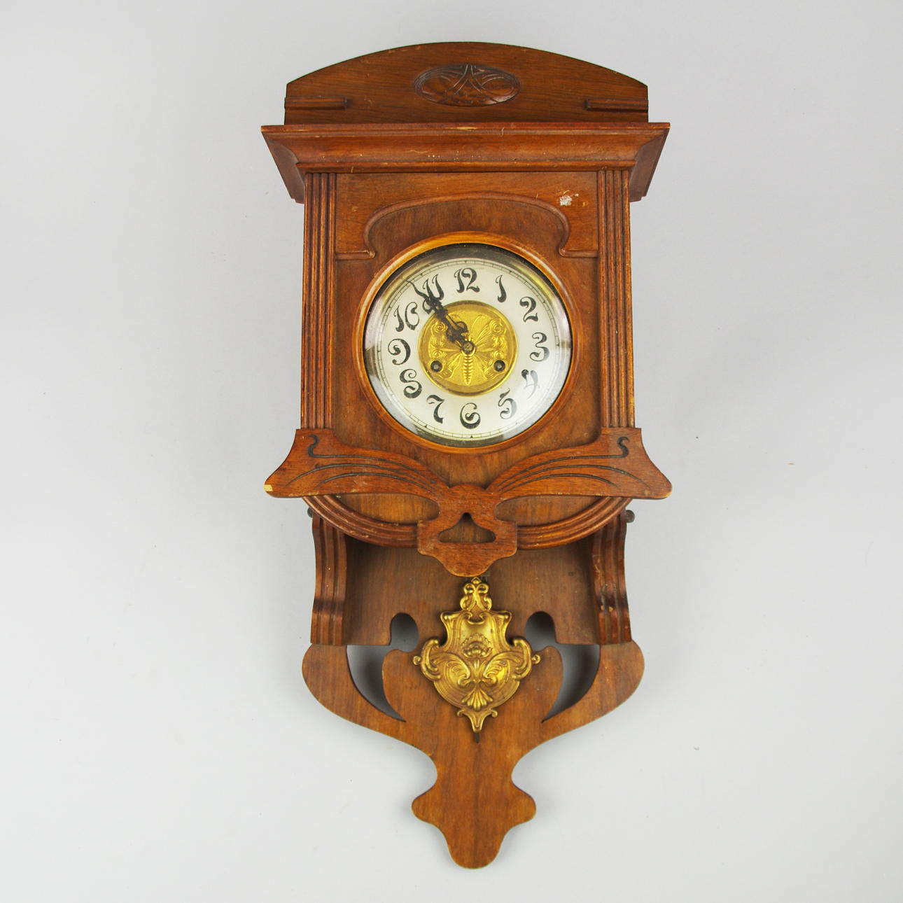 VÄGGUR, mahogny, jugend.