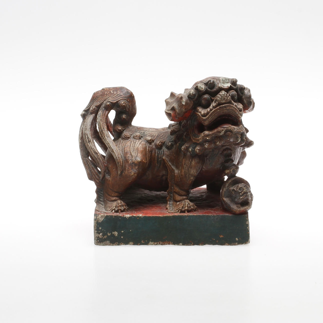 SKULPTUR, stenmassa, Fohund, ostindisk, 1800/1900-tal.