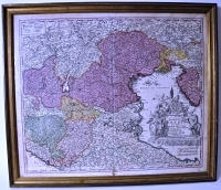 HOMANN JOHAN BAPTIST, ANFANG 18. JAHRHUNDERT. Kart av venedig.