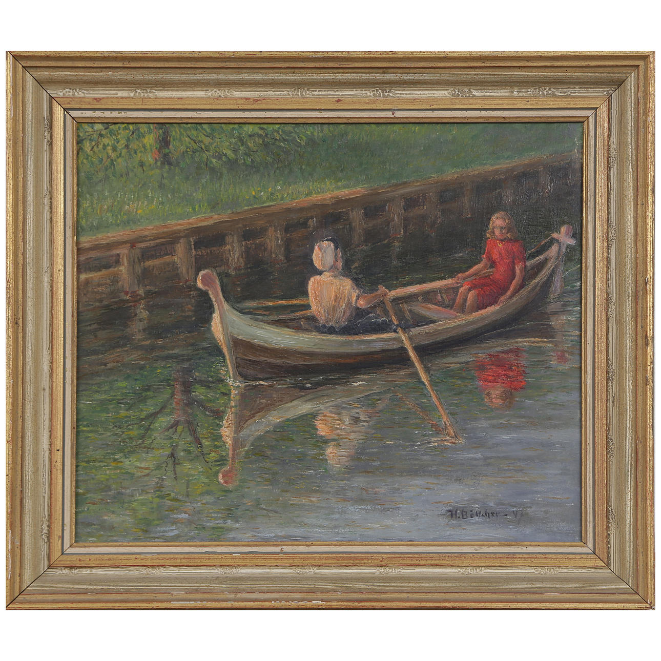 HELGE BÖTTCHER. OIL ON PANEL.