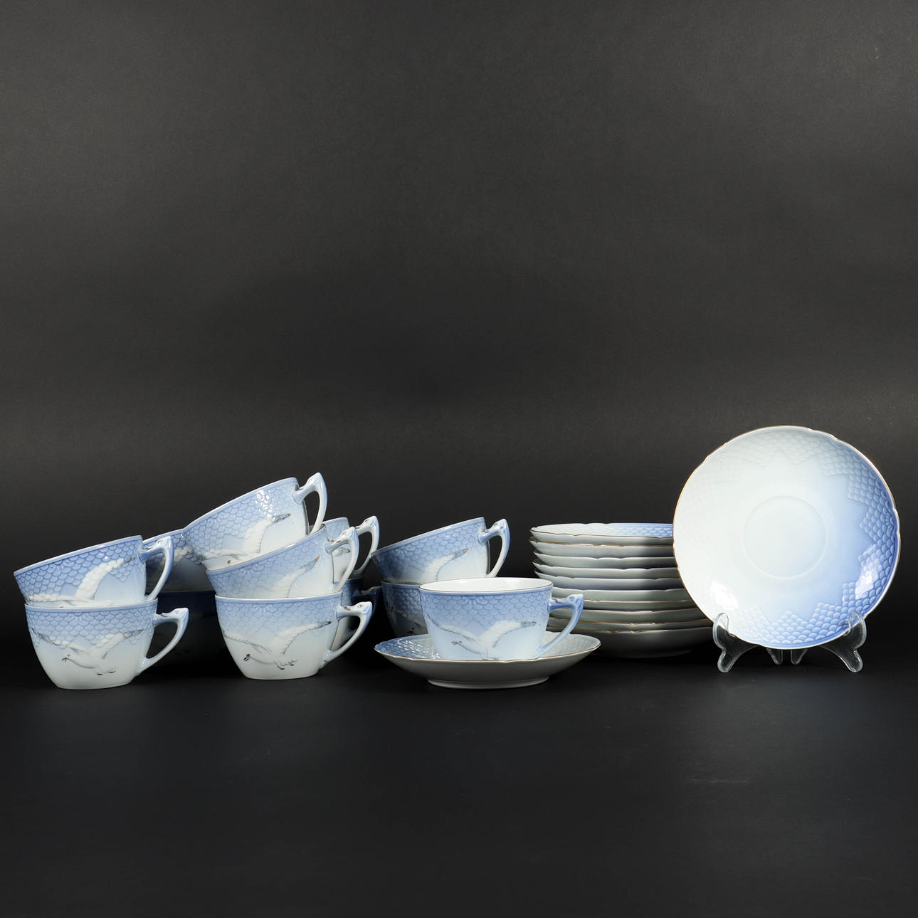 Bing & Gröndahl Teeset, Die Möwe.