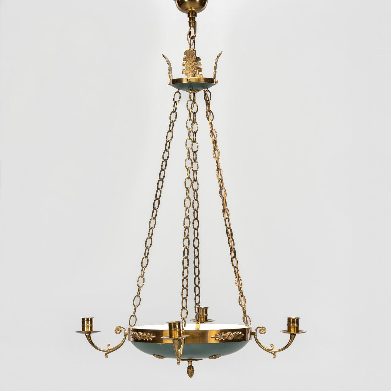 An empire-style ceiling lamp, 20th century.