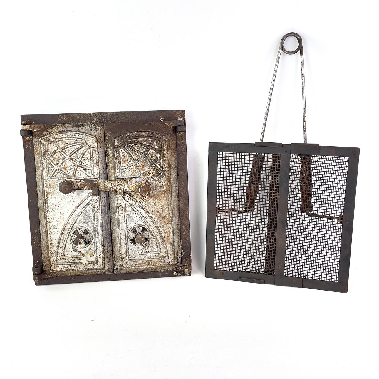 2 stk. brændeovne og gnistgitre, 18. /20. årh.