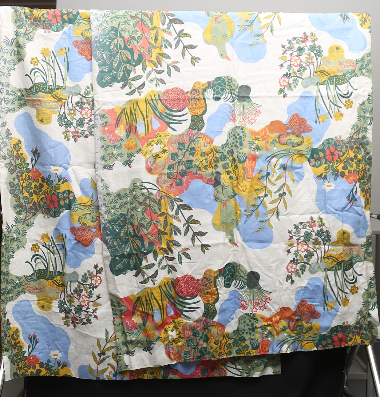 GARDINLÄNGDER, ett par, "Anakreon", Josef Frank, Firma Svenskt Tenn.