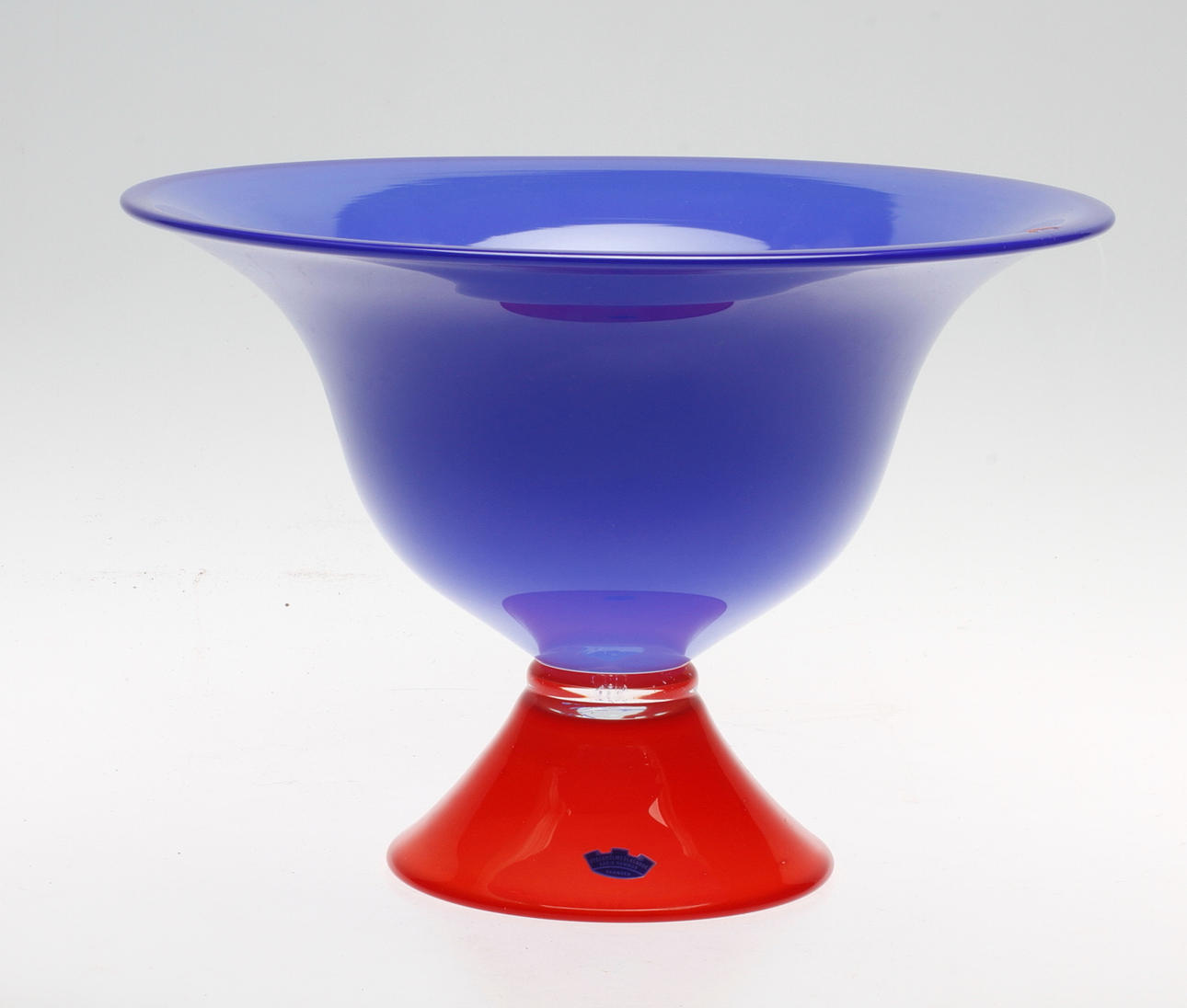 SKÅL PÅ FOT, glas, Magnus Hesslid, Stockholms glasbruk, Skansen, signerad.