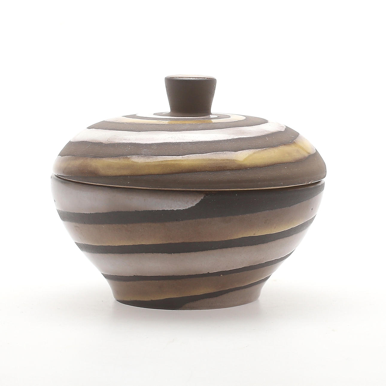 LOCKSKÅL, keramik, "Spiral", Ingrid Atterberg, Upsala-Ekeby, 1950-tal.