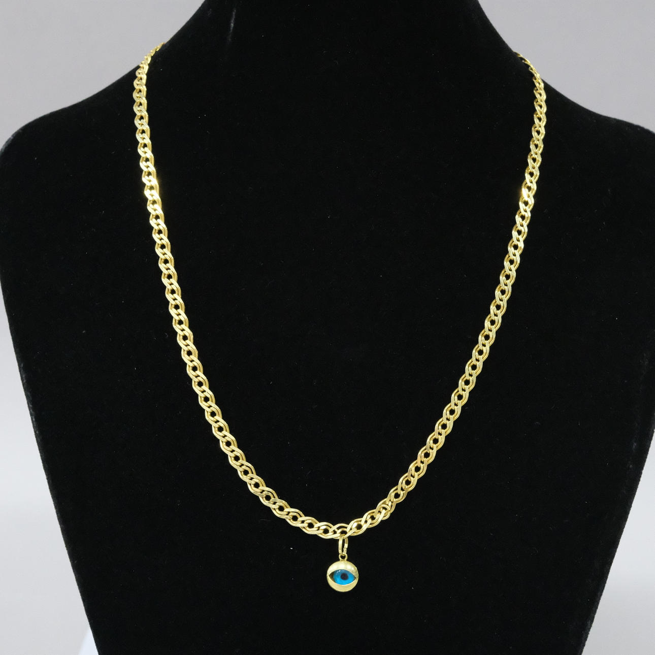 HALSKETTE MIT ANHÄNGER, 14-KARÄTIGES GOLD.