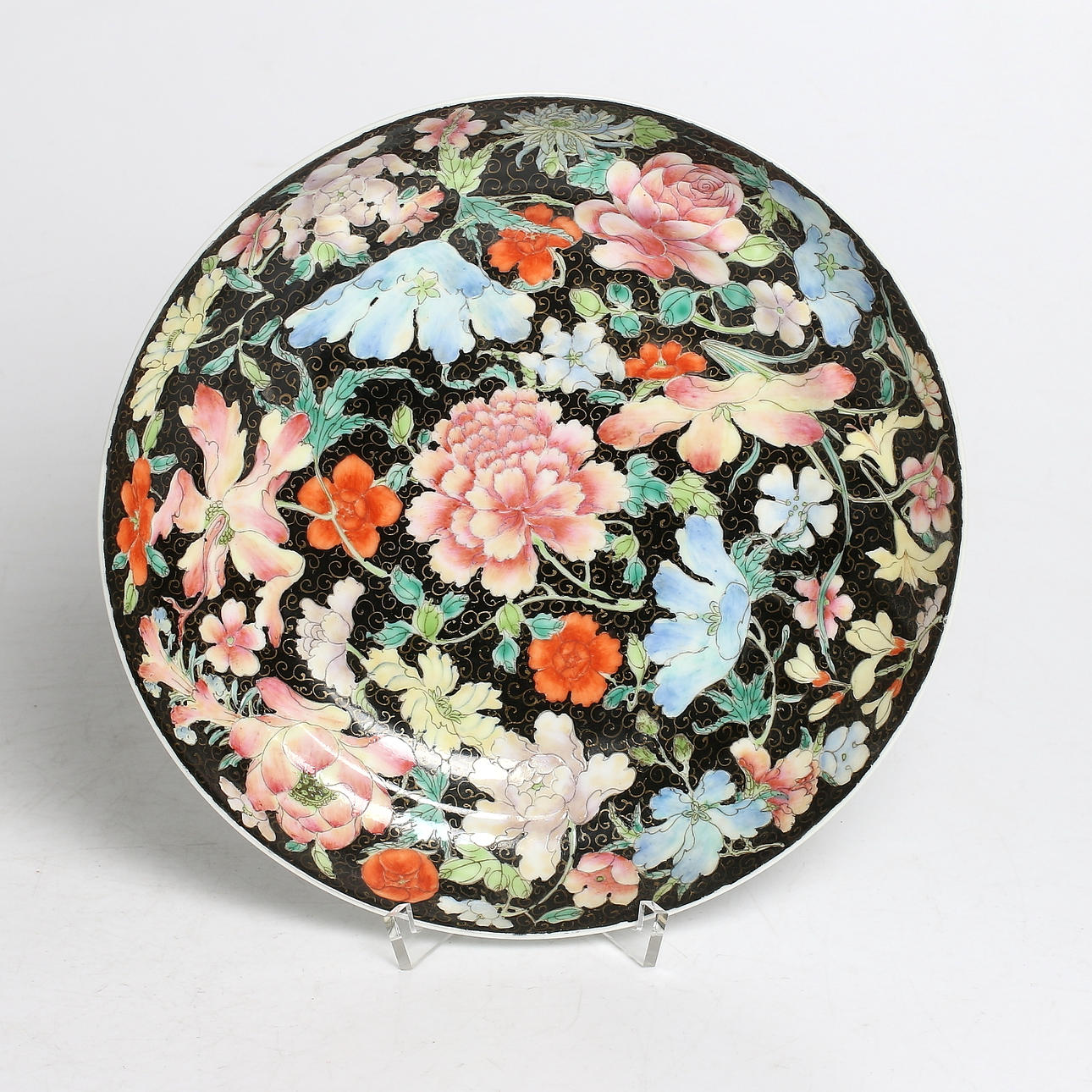 SKÅLFAT, porslin, famille noire, Qianlong, Kina, 1736-95.