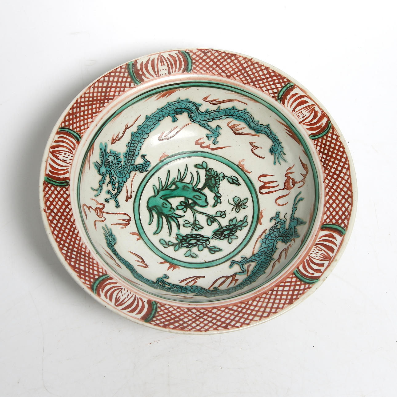 SKÅL, porslin, Wucai, Kina, transition, 1600-tal.