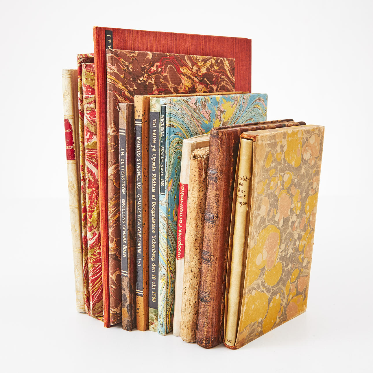 SAMLING AF VITTERHET, 1700-TALLET, BL. A. TESSIN, WALLENIUS, 12 BIND.