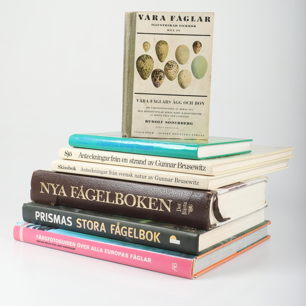 Bøger, 7 stykker, om fugle.