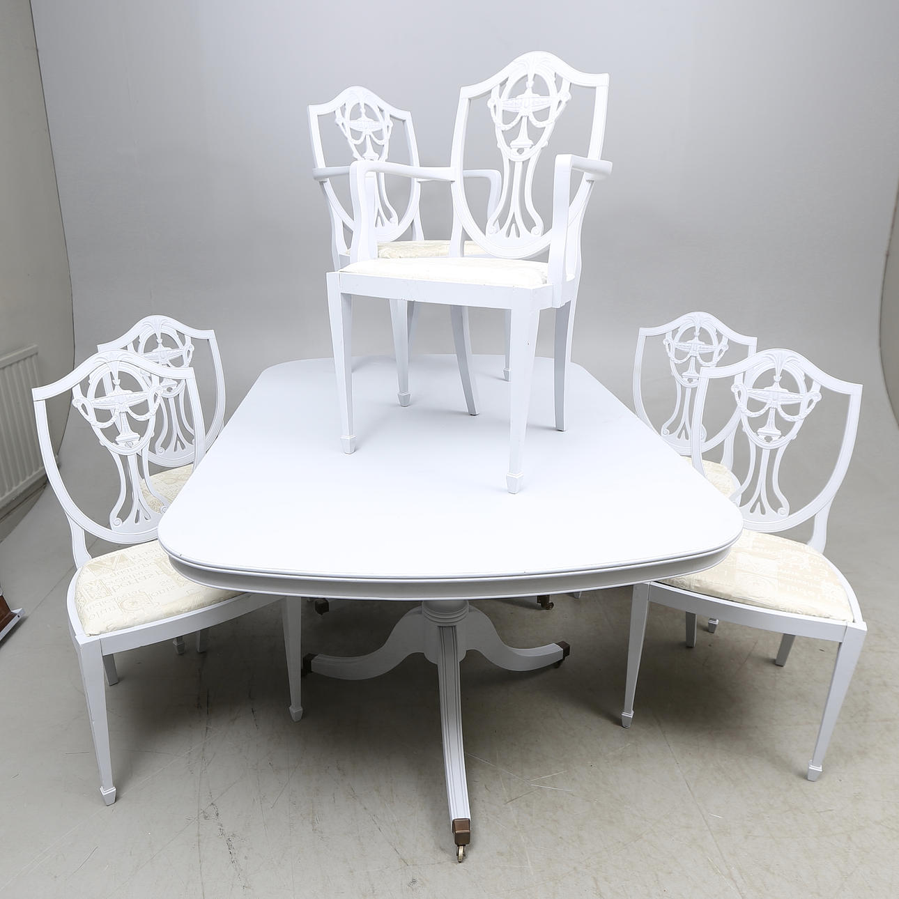 MATSALSMÖBEL, 7 delar, England.