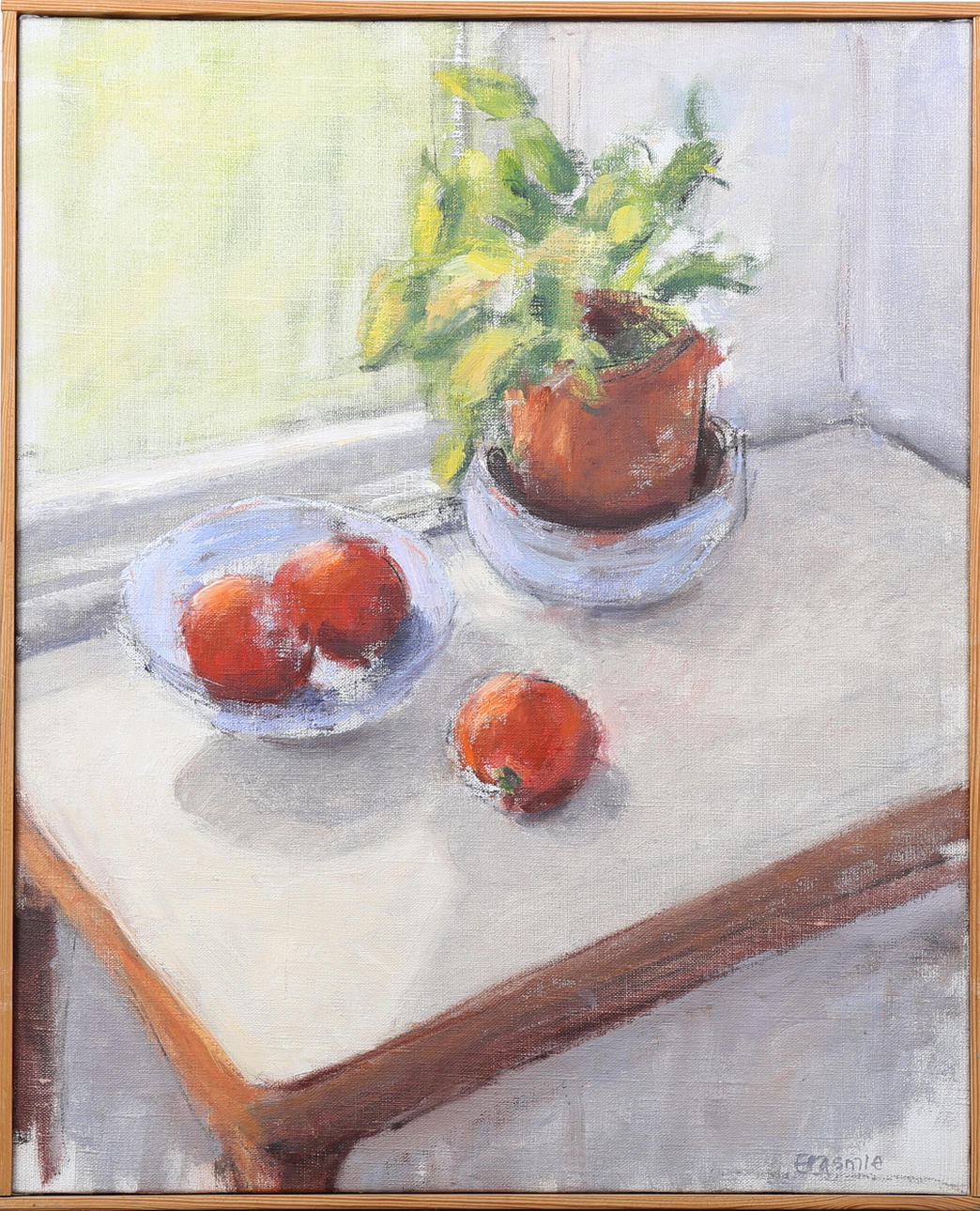 TORSTEN ERASMIE. Stilleben, olja på duk, signerad Erasmie.