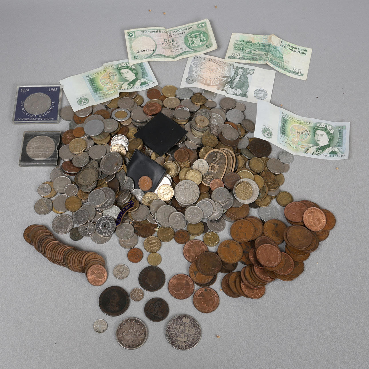 COLLECTION OF WORLD COINS. Coins, Medals & Stamps - Coins & Banknotes ...