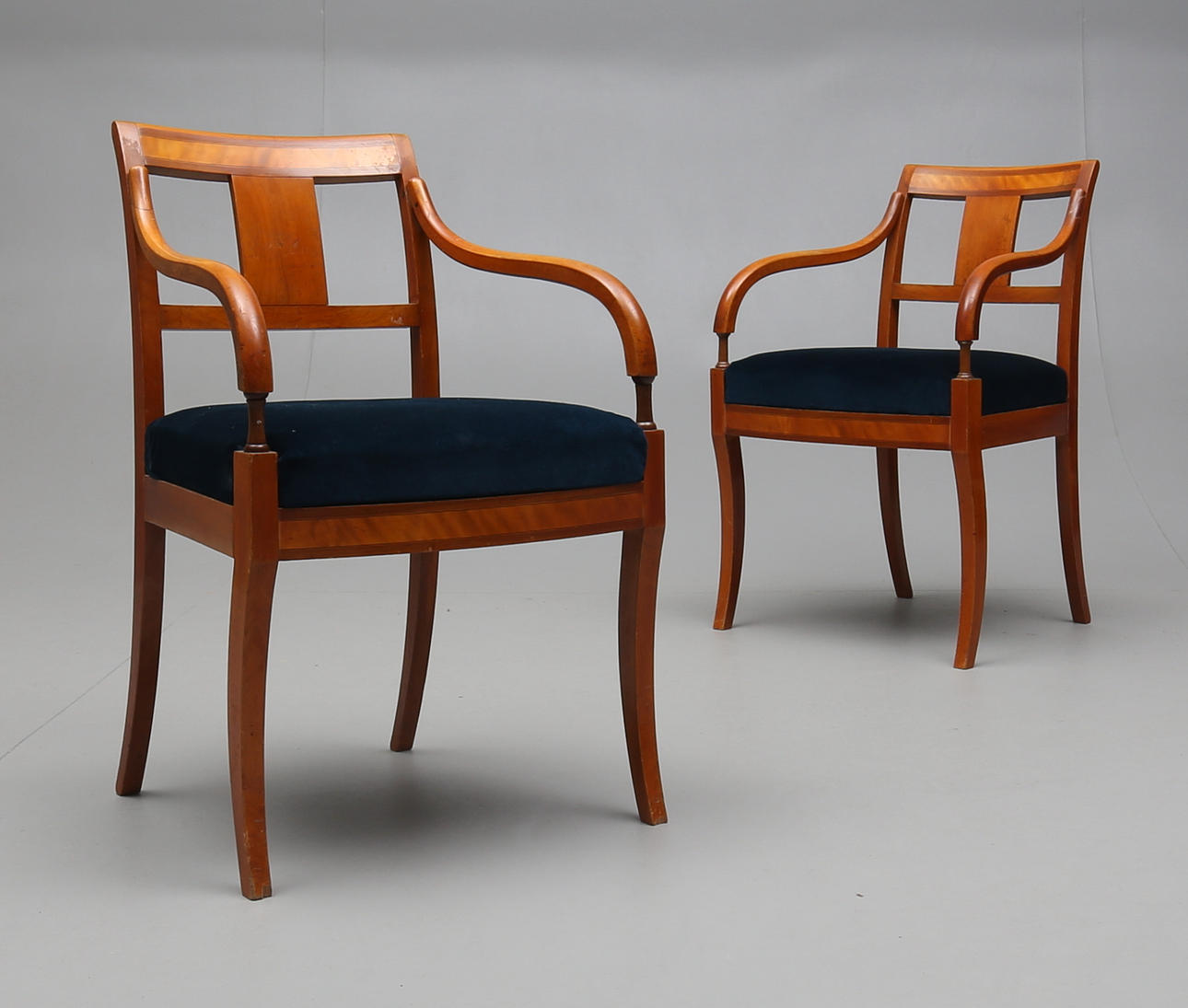 KARMSTOLAR, 1 par, Karl-Johan, 1800-talets första hälft.