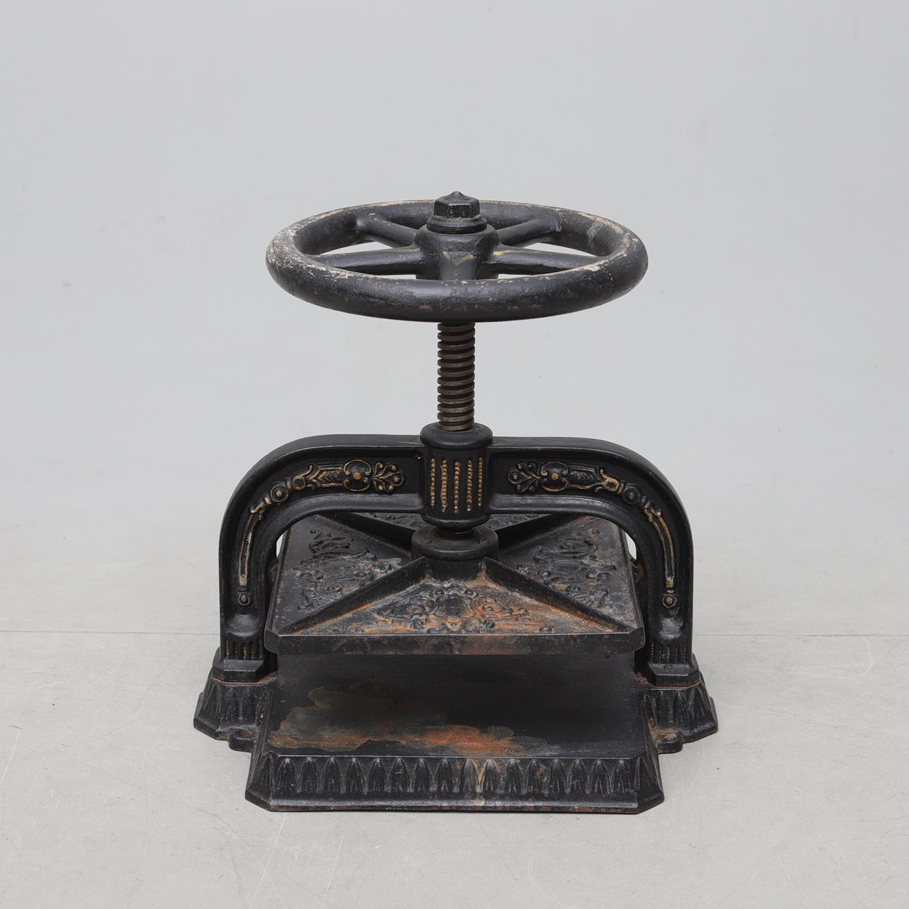 TRYCKPRESS, gjutjärn, sent 1800-tal.