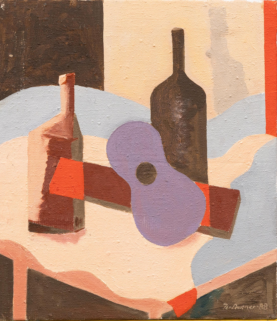 PER ANSNER. Still Life”, oil/tempera canvas, signed.