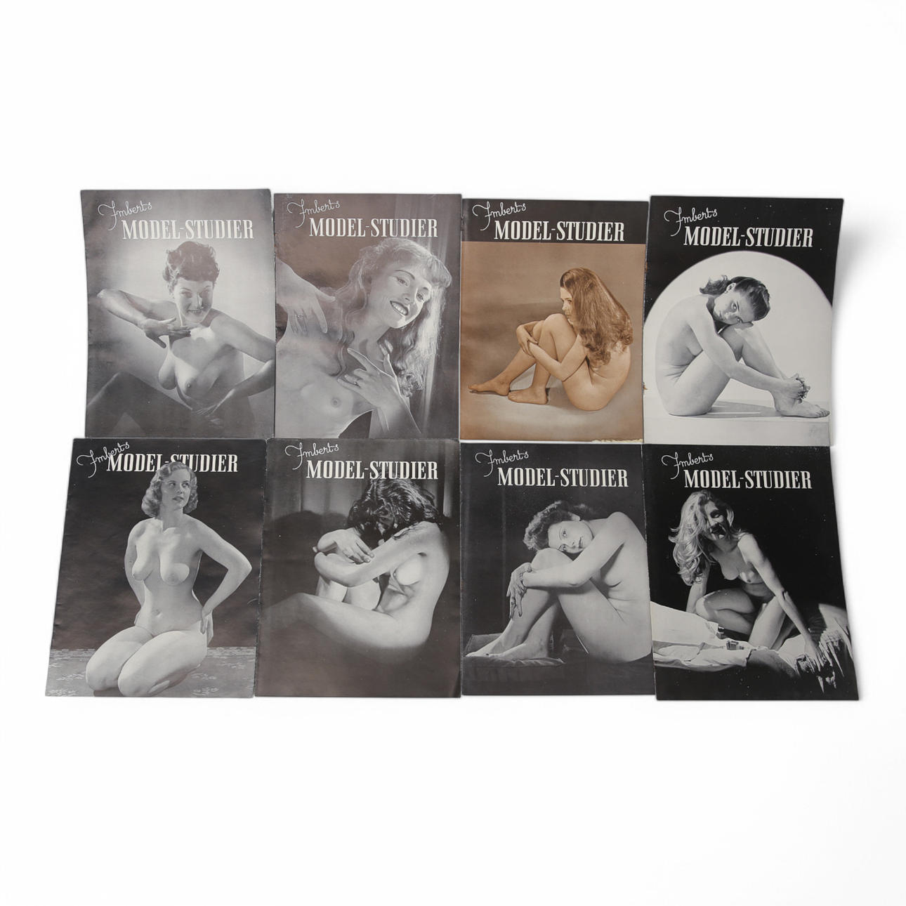 ESTUDIOS DE MODELOS, 8 piezas ESTUDIOS MODELO de Imbert.
