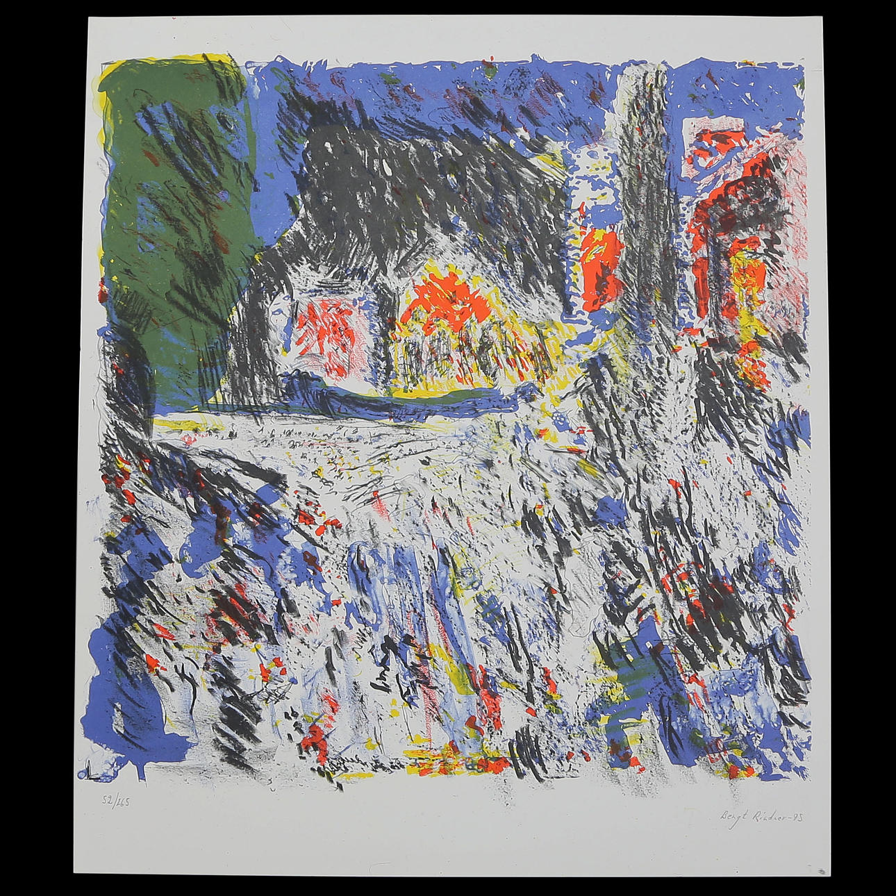 BENGT GRINDNER. FARBLITHOGRAPHIE 52/265.