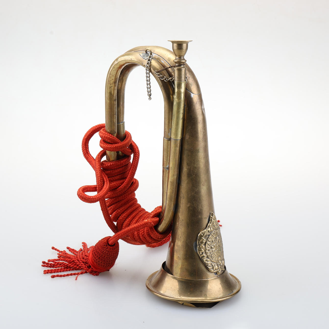 HUNTING HORN, brass.