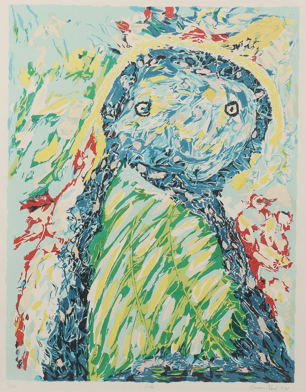 JØRGEN NASH (1920-2004) Composition Colour lithograph, “Loki”, signed.