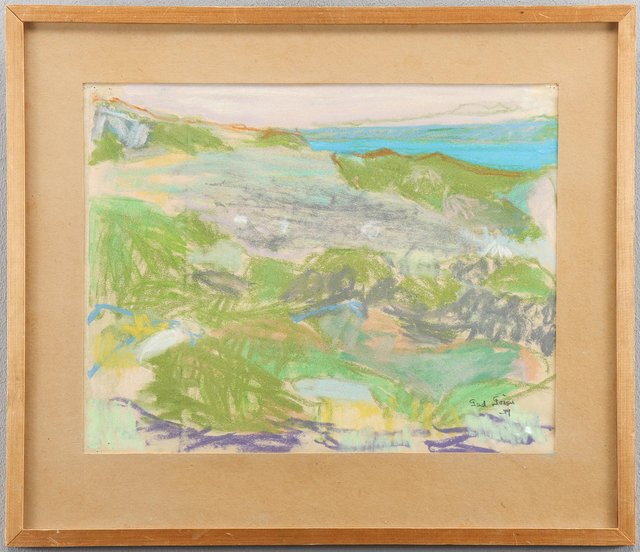 GERD GÖRAN pastel, signed -49.