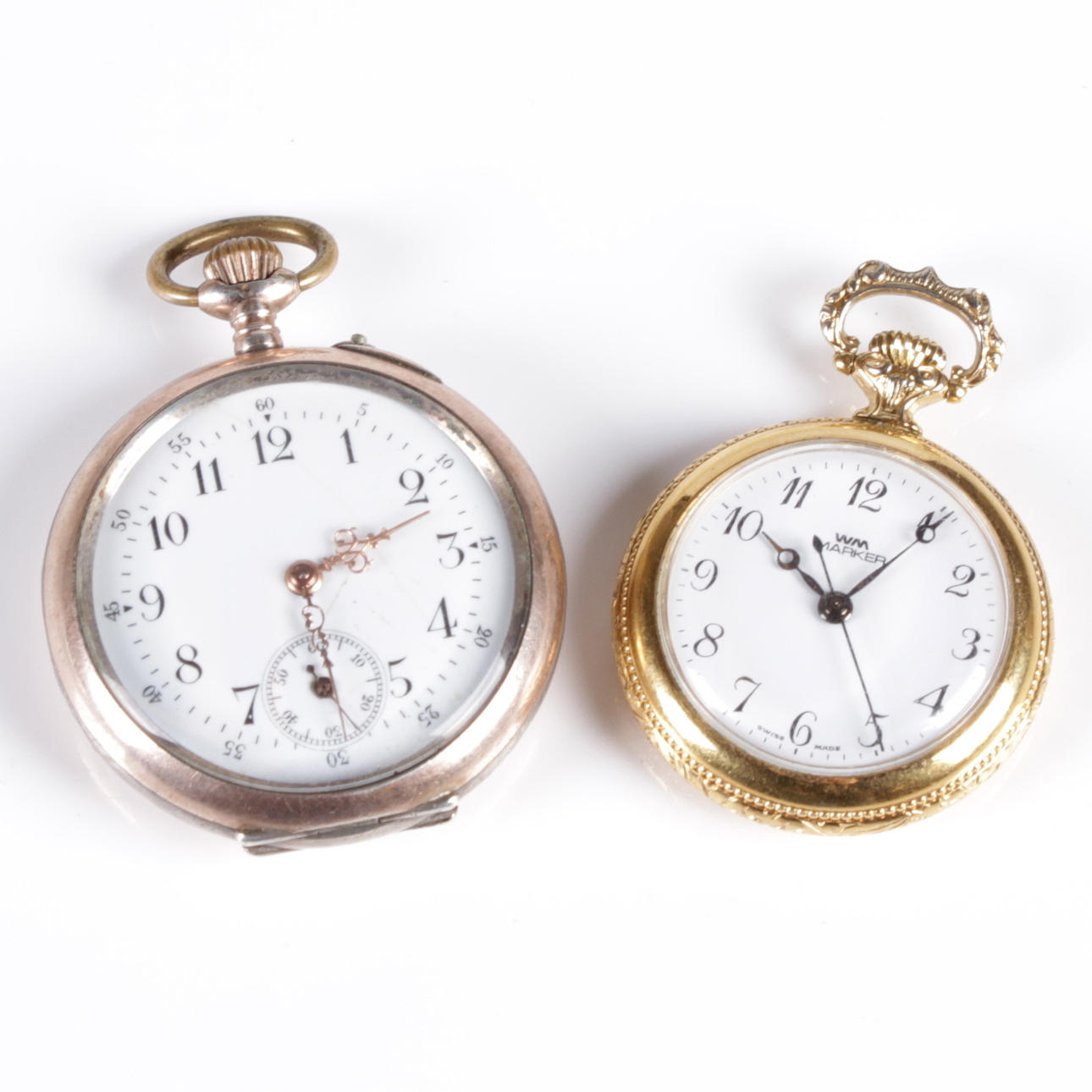 FICKUR, 2 st. Varav ena Silver, 1900-talets första hälft.