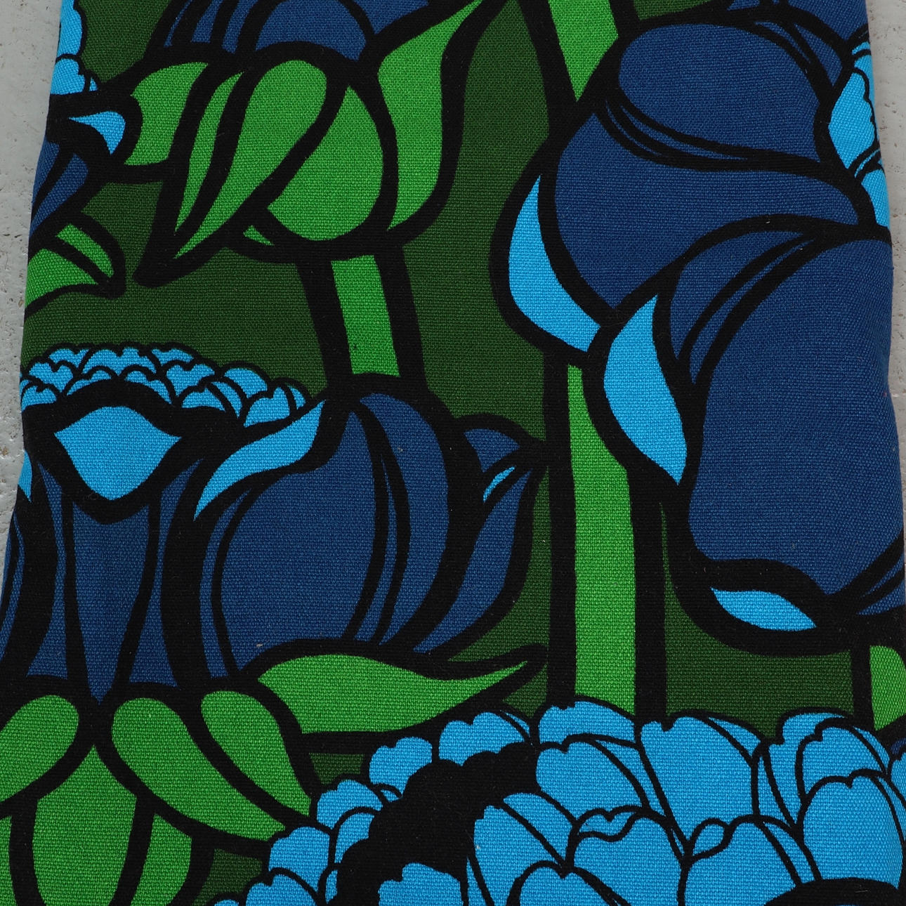 A 1960's fabric bedspread.