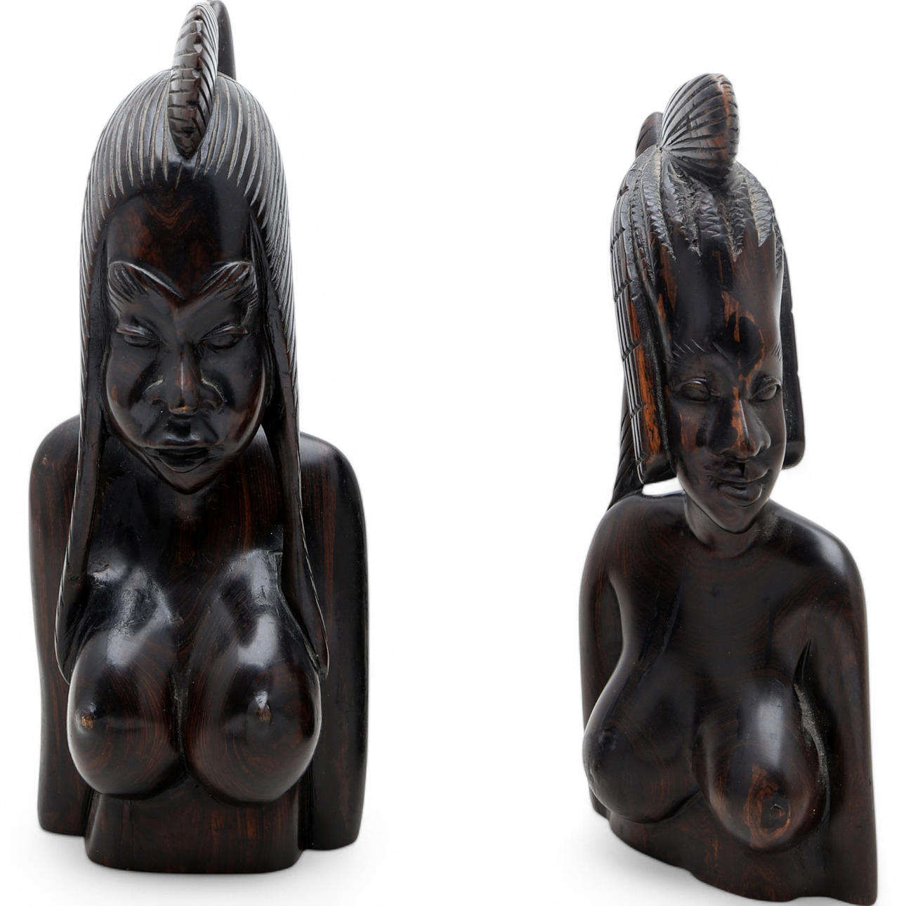 AFRICAN SCHOOL, 20TH CENTURY. Busts.