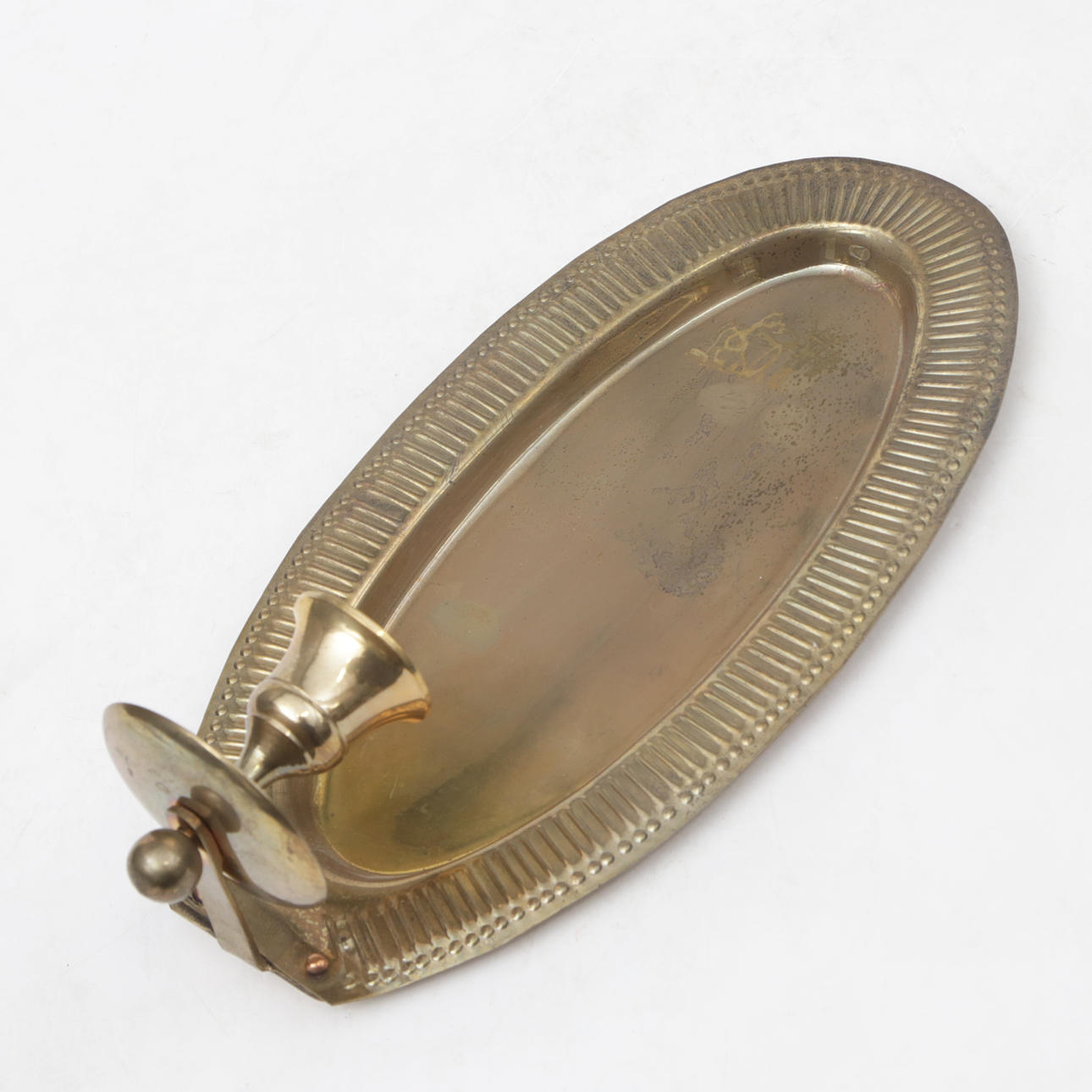 WANDKERZENHALTER, Messing.