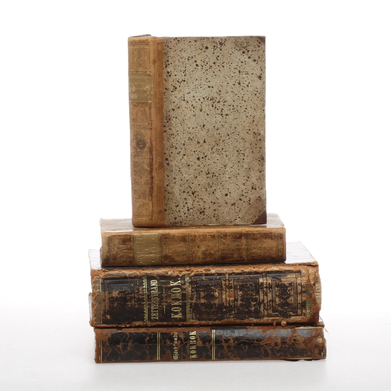 BÖCKER, 4 st, bland annat "Allmän Hushålls- och Konstbok Eller Samling af utwalda Föreskrifter...", Del I-II, C. A. F. Hochheimer, 1805-1807.