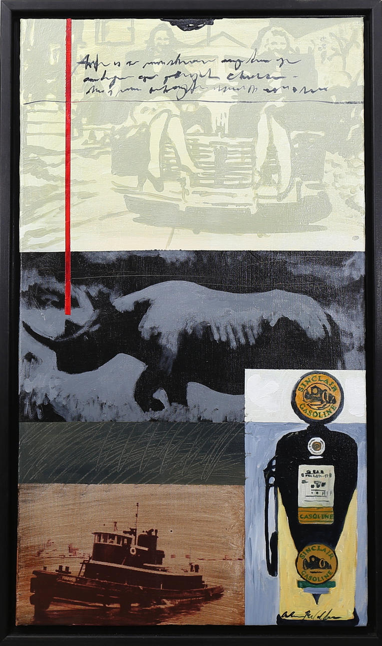 OIDENTIFIERAD KONSTNÄR. Komposition, akryl på duk, möjligen signerad Carsten Rudberg.