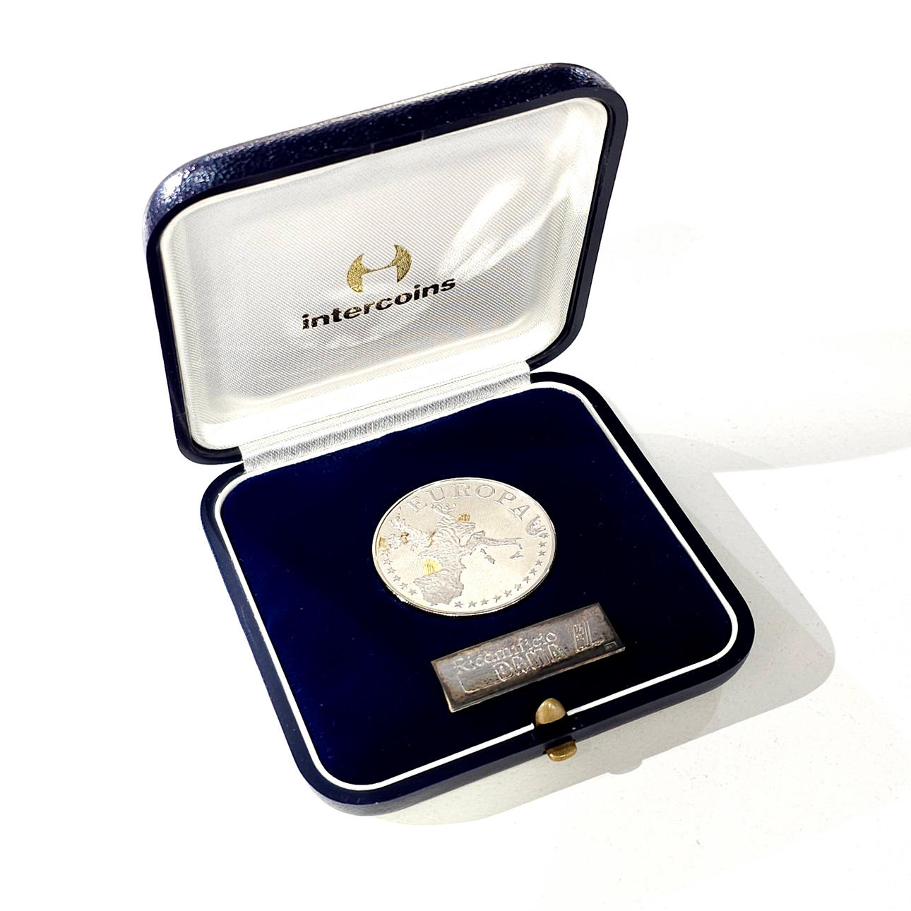 Moneda en plata Europa.