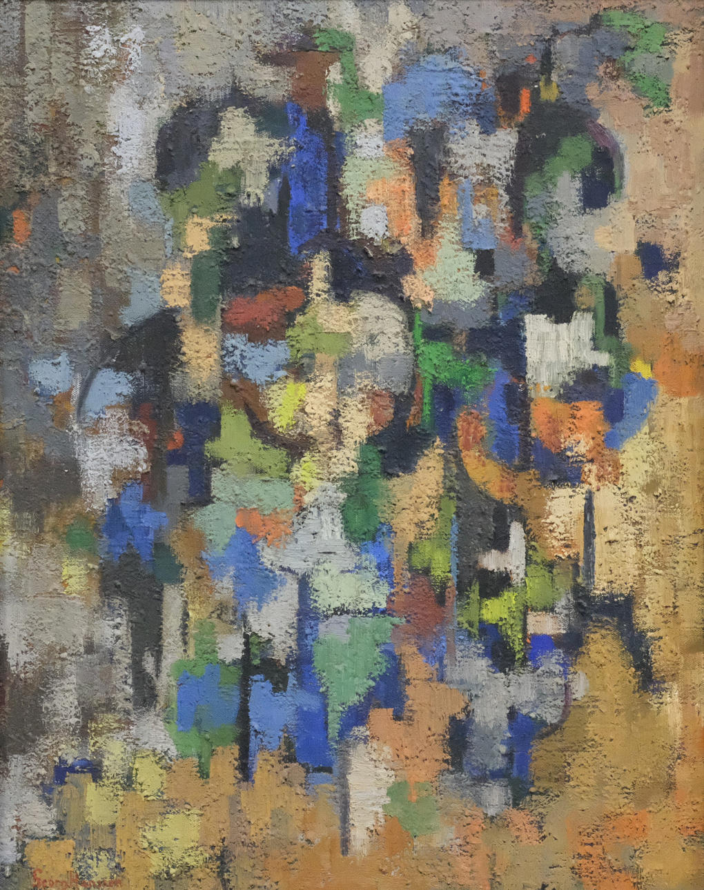 GEORG HANSSON. ÓLEO SOBRE LIENZO. «FIGURACIÓN».