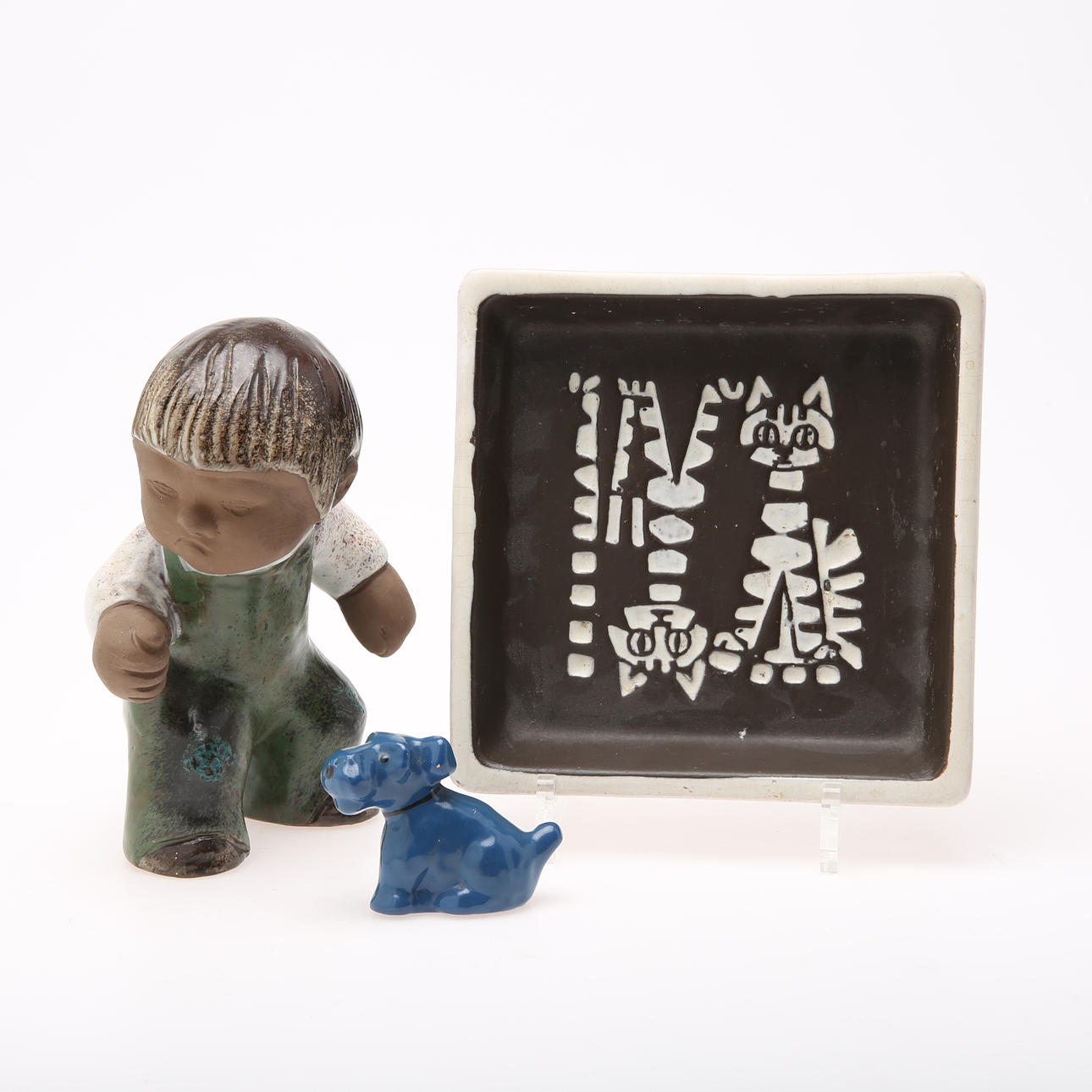 KERAMIK, 3 delar, bl.a Tilgmans.