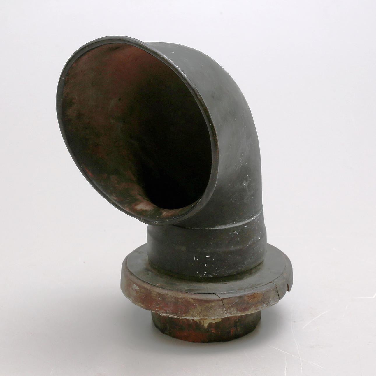 A bronze gooseneck ventilator, 19th century.