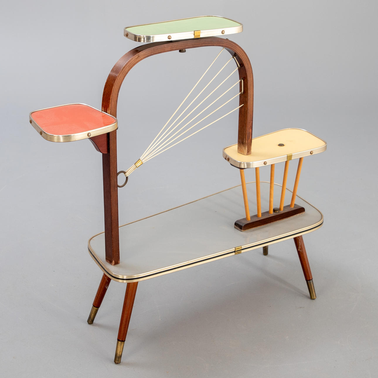 Flower bench/cake stand, 1950s.